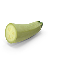 Summer Squash Gray Zucchini Half PNG & PSD Images
