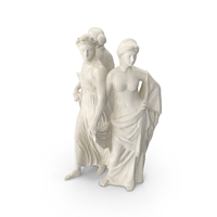 Three Nymphs Statue PNG & PSD Images