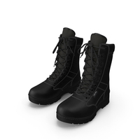 Black Army Boots PNG & PSD Images