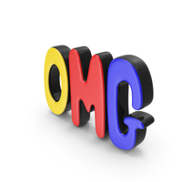 Colorful OMG Word PNG & PSD Images
