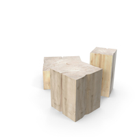 Three Coffee Table Stump PNG & PSD Images
