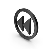 Circular Black Rewind Icon PNG & PSD Images