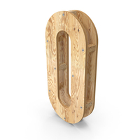 Wooden Number 0 PNG & PSD Images