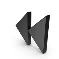 Black Rewind Icon PNG & PSD Images