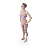 Maria Casual Standing - 3D Human Model PNG & PSD Images