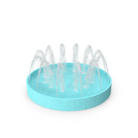 Fountain Round with Foam PNG & PSD Images