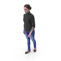 Mary Casual Walking - 3D Human Model PNG & PSD Images