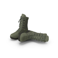 Green Army Boots PNG & PSD Images