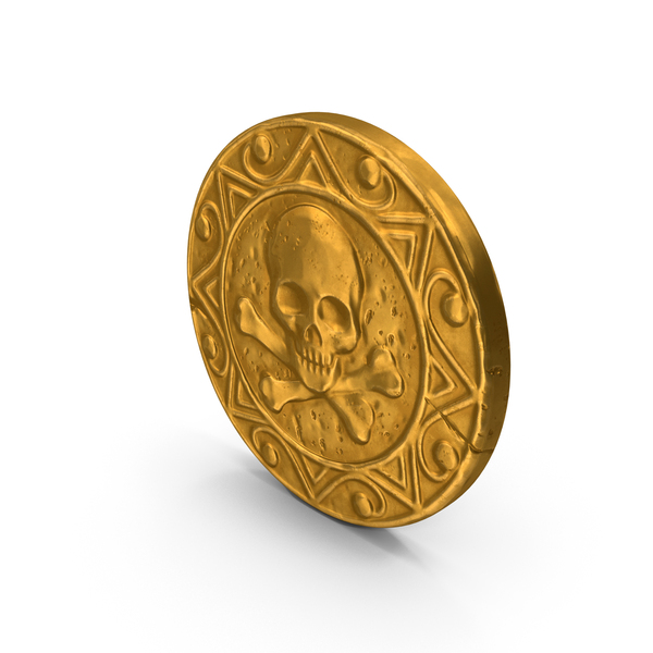 Skull Coin PNG和PSD图像