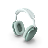 AirPods Max Headphones Green PNG & PSD Images