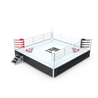 Complete Competition Boxing Ring PNG & PSD Images