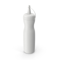 White Condiments Bottle PNG & PSD Images