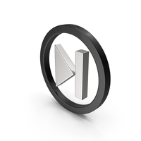 Black & Silver Circular Play Next Track Icon PNG & PSD Images