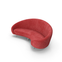 Red Arc Sofa PNG & PSD Images