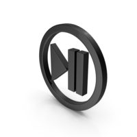 Black Circular Play Pause Icon PNG & PSD Images
