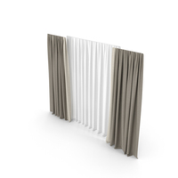 Wide Brown Curtains PNG & PSD Images