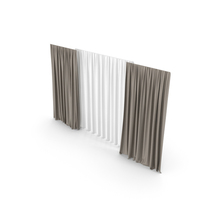Wide Brown Curtains PNG & PSD Images