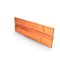 Orange Sci-Fi Wall Panel PNG & PSD Images