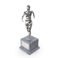 Silver Marathon Trophy PNG & PSD Images