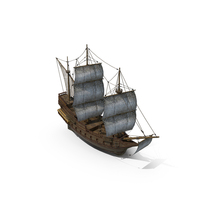 A Large Ancient Warship PNG & PSD Images