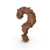Chocolate Splash Question Mark PNG & PSD Images