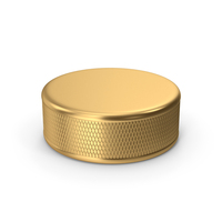 Gold Ice Hockey Puck PNG & PSD Images