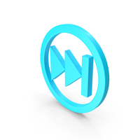 Blue Circular Fast Forward Icon PNG & PSD Images
