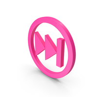Pink Circular Fast Forward Icon PNG & PSD Images