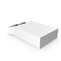 Blue And White Capsule Blister Pack In A Box PNG & PSD Images