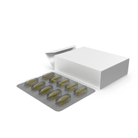 Capsule Blister Pack With Box PNG & PSD Images
