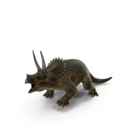Triceratops Fighting Pose PNG & PSD Images