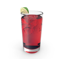 Glass of Punch with Lime PNG & PSD Images
