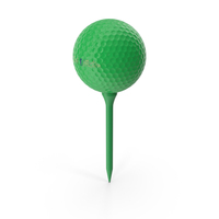 Golf Ball and Tee Green PNG & PSD Images