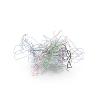Pile of Colorful Plastic Cables PNG & PSD Images