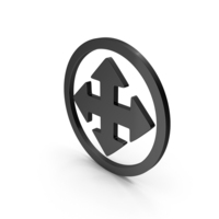 MOVE ARROW SYMBOL BLACK BLACK PNG & PSD Images