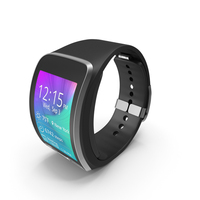 Samsung Gear S Black PNG & PSD Images