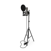 Studio Microphone and Stand PNG & PSD Images