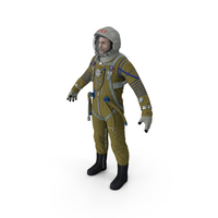 USSR Astronaut Wearing Space Suit Strizh With SK 1 Helmet PNG & PSD Images