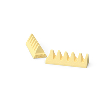 White Chocolate Broken Bar PNG & PSD Images