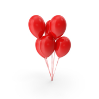 Red Balloons PNG & PSD Images