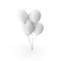 White Balloons PNG & PSD Images