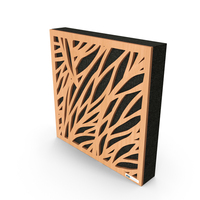 GIK Acoustics Impression Series Wavyleaves Acoustic Panel PNG & PSD Images