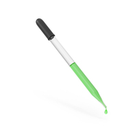 Glass Dropper With Green Liquid PNG & PSD Images
