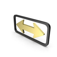 DOUBLE ARROW ICON GOLD BLACK PNG & PSD Images