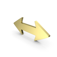 Gold Double Arrow Icon PNG & PSD Images