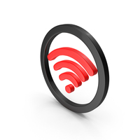 WIFI ICON RED BLACK PNG & PSD Images
