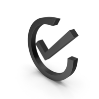 RIGHT TICK ICON BLACK BLACK PNG & PSD Images