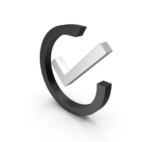 RIGHT TICK ICON SILVER BLACK PNG & PSD Images