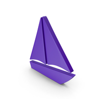 SAILING BOAT ICON PURPLE PNG & PSD Images
