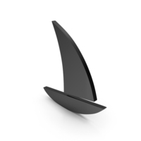 SAILING BOAT SIGN BLACK PNG & PSD Images